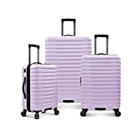 u.s. traveler valise rigide à 8 roulettes avec système de poignée en aluminium, lavande (bleu) - us09181l
