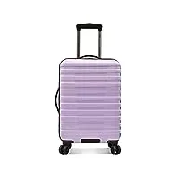 u.s. traveler valise rigide à 8 roulettes avec système de poignée en aluminium, lavande (bleu) - us09181l22