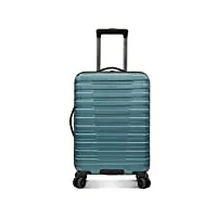 u.s. traveler valise rigide à 8 roulettes avec système de poignée en aluminium, bleu sarcelle (bleu) - us09181e22