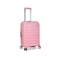 traveler's choice pagosa valise à roulettes rigide et extensible, rose (rose) - tc09157p22