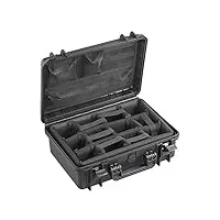 panaro max cases valise photo en plastique avec intercalaires mobiles noir m