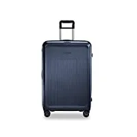 briggs & riley collection de bagages rigides sympatico, bleu marine mat, 30-inch checked, sympatico hardside grande valise à roulettes pivotantes