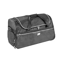 walser trolley bag, sac de voyage carbags, valise bagage à main, sac de sport avec fonction trolley, valise à roulettes trolley noire-argent 85 l - 60 x 30 x 40 cm