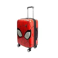 ful marvel spiderman valise à roulettes rigide avec roulettes pivotantes rouge 56 cm