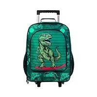 valise à roulettes pour filles et garçons, bagage à main à roulettes pour tout-petits enfants, bagages dinosaures, 18 inch (pack of 1)