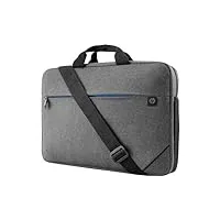 hp prélude 15,6 "sac d'ordinateur portable-(sangle réglable, poche rembourrée, tissu résistant À l'eau), couleur grise, mixte, gris, 15.6