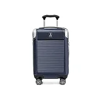 travelpro platinum elite valise rigide extensible en soute, 8 roulettes, serrure tsa, valise rigide en polycarbonate, bleu marine véritable, grand modèle à carreaux 72 cm