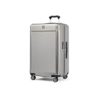 travelpro platinum elite bagage à main rigide extensible, 8 roulettes, serrure tsa, valise rigide en polycarbonate, sable métallisé, bagage à main compact 51 cm