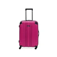 kenneth cole reaction bagage cabine vertical à roulettes out of bounds, magenta, 24-inch checked, out of bounds bagages collection sac de voyage léger et durable à roulettes