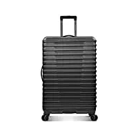 u.s. traveler boren valise rigide en polycarbonate avec 8 roulettes pivotantes et poignée en aluminium noir 76,2 cm