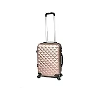 valise à main - bagage cabine - 55x35x20 (cabine, rose gold #5802)