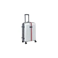 tommy hilfiger riverdale valise rigide à roulettes pivotantes, argent, 25 inch, bagages d'enregistrement - bagages avec roulettes pivotantes