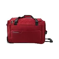 metzelder sac de voyage trolley à roulettes runner valise souple tendance garantie 1 an s (petite taille (cabine)_55x30x32cm_47l_2,1kg, rouge (red))