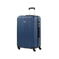itaca - valise grande taille. grande valise rigide 4 roulettes - valise grande taille xxl ultra légère - valise de voyage. combinaison verrouillage 771170, bleu jeans