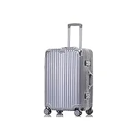 strong and durable reinforced suitcase, trolley case, with aluminum alloy frame and hinges and trolley, with 4 sets of rotating wheels and code lock