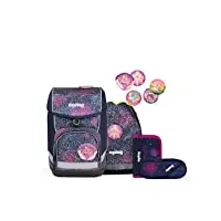 ergobag cubo lot de 5 sacs à dos d'école ergonomiques, bärlaxy - violet, taille unique, ensemble cartable