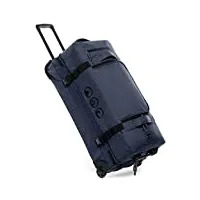 sac de voyage à roulettes kane xl valise bagage pet recyclé avec 2 roues 80 cm duffle sac de sport chariot et sac à roulettes 120l - femme & homme océan bleu