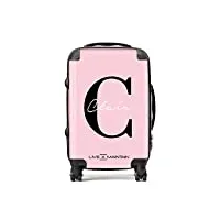 live x maintain valise personnalisée avec serrure tsa et 4 roulettes pivotantes rose, rose, 3 piece set: cabin + medium + large