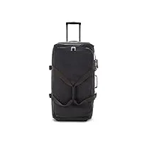 kipling teagan l, grande valise souple à 2 roues, 77 cm, 91 l, 3.44 kg, black noir