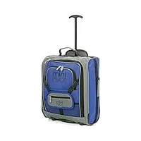 aerolite minimax enfant valise convient pour easyjet 45x36x20cm, bagage cabine sous le siège, sac à dos pour tout-petits, bagage à main légère à 2 roulettes garantie de 2 ans, 42x35x20cm, 28l (bleu)