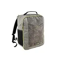 cabin max manhattan 30l bagage à main sac à dos 45x36x20cm sac de voyage compatible easyjet (gris/jaune 45 x 36 x 20 cm)