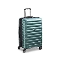 delsey paris - shadow 5.0 - valise grande taille rigide extensible - 75x50x36 cm - 116 litres - xl - vert