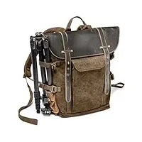 cvhtroe sac à dos pour kit avec lentilles ordinateur portable extérieur (couleur : marron, taille : taille unique) (taille unique marron)