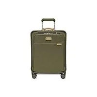 briggs & riley valise extensible à 4 roues, vert olive, carry-on 53.3cm, valise à main mondiale