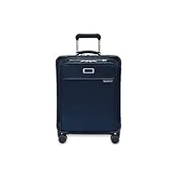 briggs & riley valise extensible à 4 roues pivotantes, bleu marine, carry-on 53.3cm, bagage à main mondial