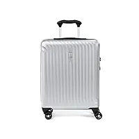 travelpro maxlite air valise 4 roues rigide, ultralégère, extensible et résistante valise avion, garantie 5 ans, gris, mano s (55x40x20)