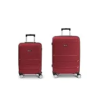 gabol lot de 2 valises unisexe-adulte, rouge (rouge), m