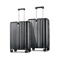 hanke valise à roulettes 35.6 cm, 40.6 cm, 50.8 cm, 61 cm, 73.7 cm, valise à roulettes rigide tsa légère en polycarbonate, carry-on 20-inch, hanke valise rigide légère et résistante aux rayures.
