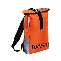 nasa sac à dos roulettes pour garçon motif astronaute, orange, taille unique,
