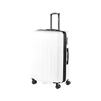 skpat - valises. lot de valise rigides 4 roulettes - valise grande taille, valise soute avion, bagages pour voyages.ensemble valise voyage. verrouillage à combinaison 175100, blanc de lait