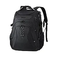 kroser sac à dos de voyage robuste pour ordinateur portable, noir/gris, 18.4 inch, sacs à dos de voyage