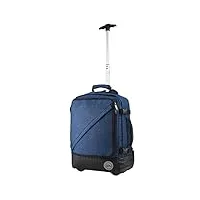 cabin max greenwich sac à dos à roulettes hybride, bleu atlantique, 45 x 36 x 20 cm, fourre-tout