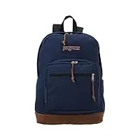 jansport sac à dos modèle right pack couleur marine, bleu marine, 46x33x21