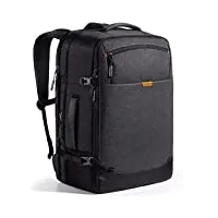inateck 38.5-46.2 l sac à dos de voyage extensible pour homme et femme sac à dos pour ordinateur portable 17,3" et ipad 12,9" pour weekender