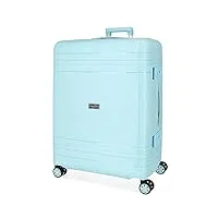 movom dimension valise grande bleu 54 x 75 x 32 cm rigide polypropylène fermeture tsa 78l 5,2 kg 4 roues doubles, bleu, grande valise