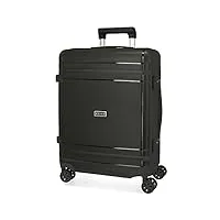 movom dimension valise de cabine noir 40 x 55 x 20 cm rigide polypropylène fermeture tsa 78l 2,66 kg 4 roues doubles bagages à main, noir , valise de cabine