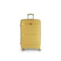 gabol grande valise extensible akane rigide avec capacité de 102 l, jaune moutarde, valises et trolleys