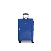 valise moyenne extensible lisbonne souple avec capacité de 78 l, bleu, valises et trolleys
