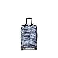 kipling darcey - petite valise à 4 roulettes pivotantes - 55 cm - 30 l - rayures brossées, rayures brossées, taille unique, darcey