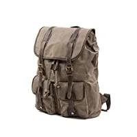 sac à dos de voyage de grande capacité en toile sac d'alpinisme sac à dos de camping sac à dos en plein air sac à dos (b taille unique)