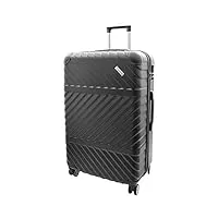a1 fashion goods valise robuste à 4 roues à coque rigide légère avec serrure à chiffres sac de voyage cosmos, noir , large | 76x49x30cm/ 3.80kg, 92l, bagage rigide avec roulettes pivotantes