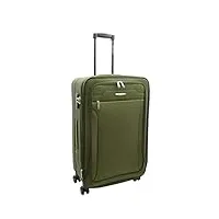 valise à 4 roues verrouillable cosmic, kaki, m, bagage à roulettes pivotantes