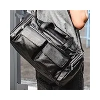 amzopdgs rétro bagages voyage messenger sac de voyage grande capacité portable sac pour hommes sac de fitness (a 45 * 25 * 20cm)