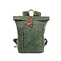 tjlss sac en toile sac for hommes rétro sac à dos extérieur sac d'ordinateur sac d'école étudiant (color : a, size : one size)