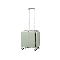 hanke valise de cabine de 45,7 cm, 50,8 cm, 61 cm avec poche avant pour ordinateur portable, bagage à roulettes de voyage, cadre en aluminium pc rigide avec roulettes pivotantes et serrure tsa, vert