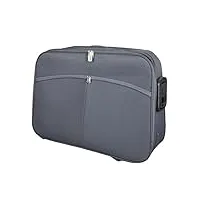 valise de voyage en polyester gris 75 x 52 x 22 cm, gris